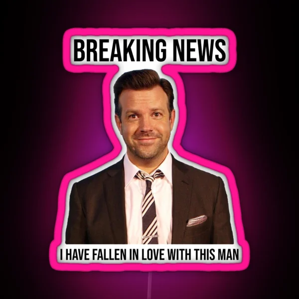 Breaking News Jason Sudeikis RGB Neon Sign