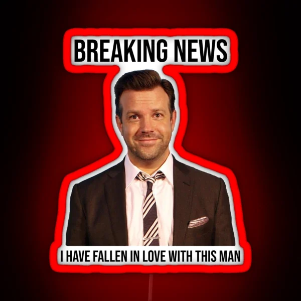 Breaking News Jason Sudeikis RGB Neon Sign