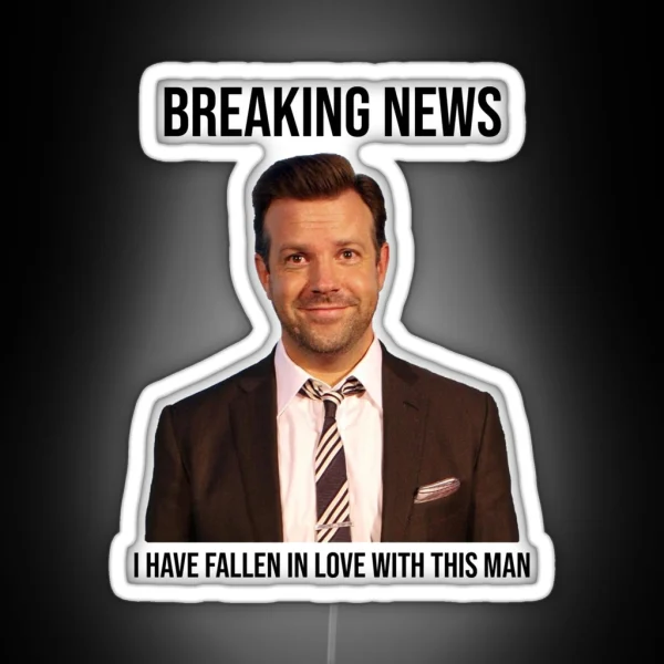 Breaking News Jason Sudeikis RGB Neon Sign