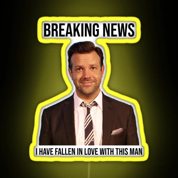 Breaking News Jason Sudeikis RGB Neon Sign