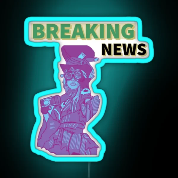 Breaking News Ledbreaking News RGB Neon Sign