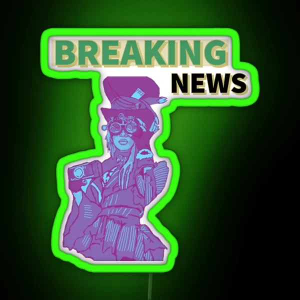 Breaking News Ledbreaking News RGB Neon Sign