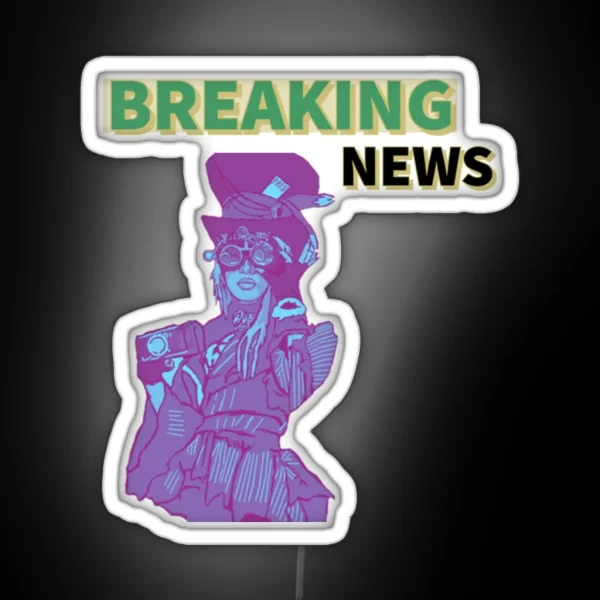 Breaking News Ledbreaking News RGB Neon Sign