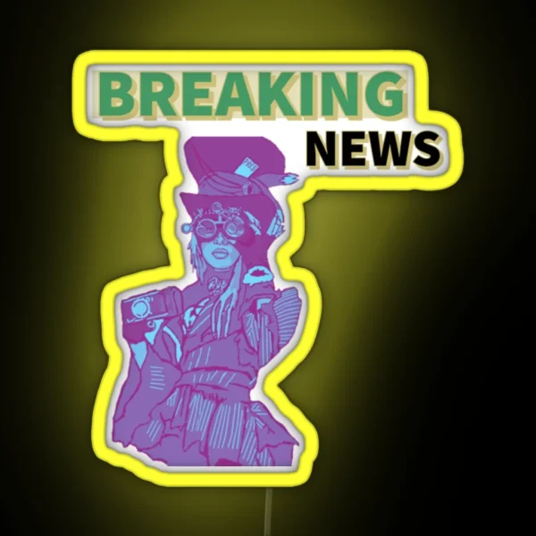 Breaking News Ledbreaking News RGB Neon Sign