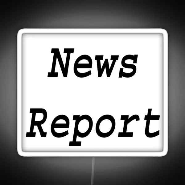 Breaking News News Report RGB Neon Sign