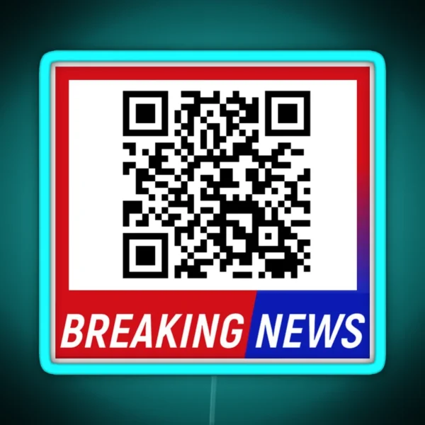 Breaking News PRANK RGB Neon Sign