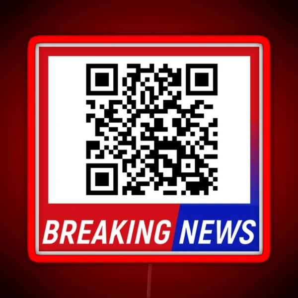 Breaking News PRANK RGB Neon Sign