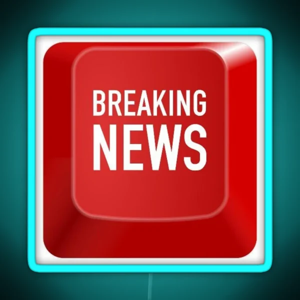 Breaking News RGB Neon Sign