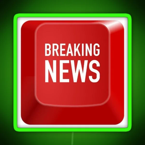 Breaking News RGB Neon Sign