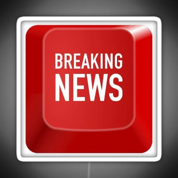 Breaking News RGB Neon Sign