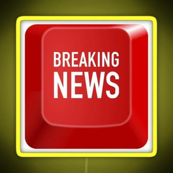 Breaking News RGB Neon Sign