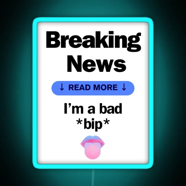 Breaking News RGB Neon Sign