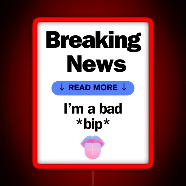Breaking News RGB Neon Sign