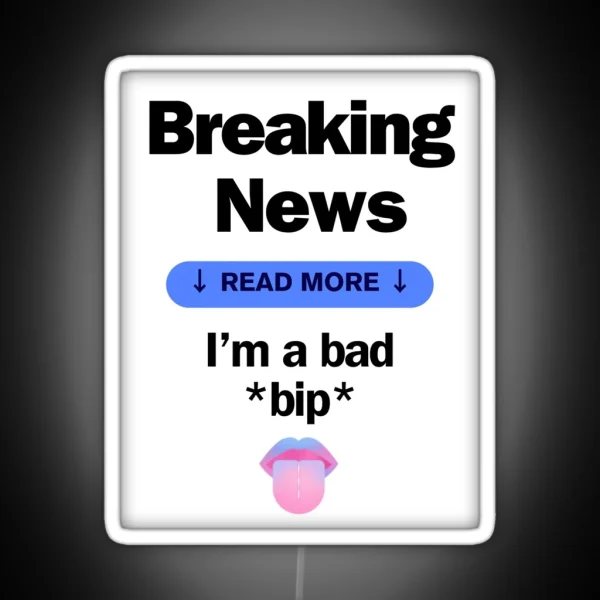 Breaking News RGB Neon Sign