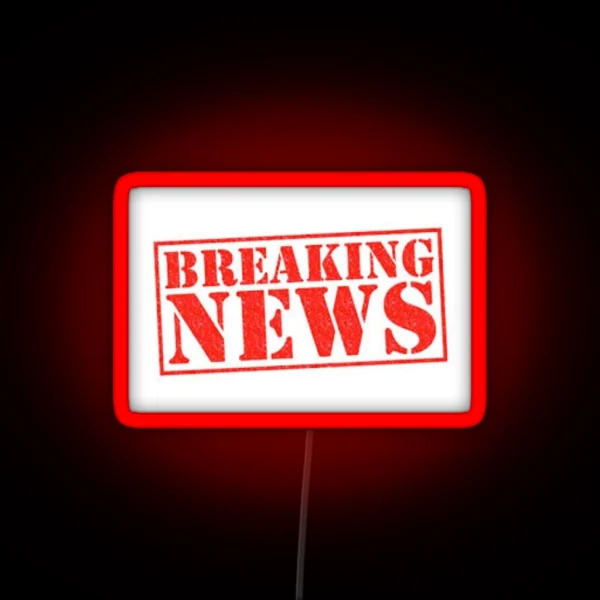 Breaking News RGB Neon Sign