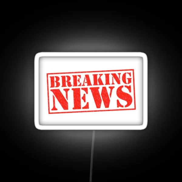 Breaking News RGB Neon Sign