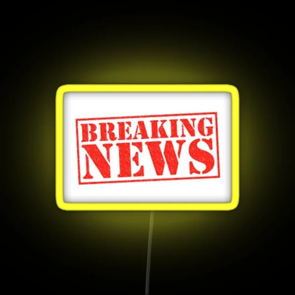 Breaking News RGB Neon Sign