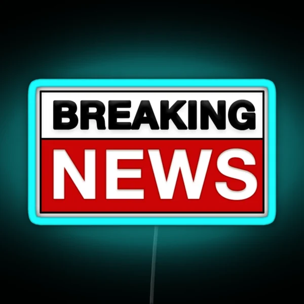 Breaking News RGB Neon Sign