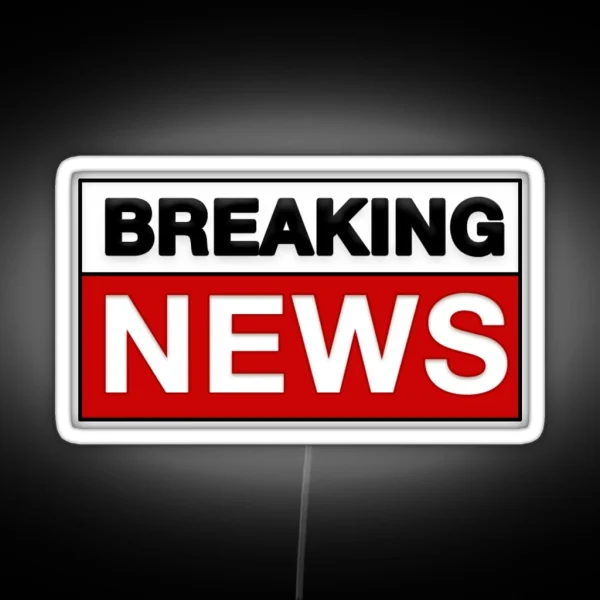 Breaking News RGB Neon Sign