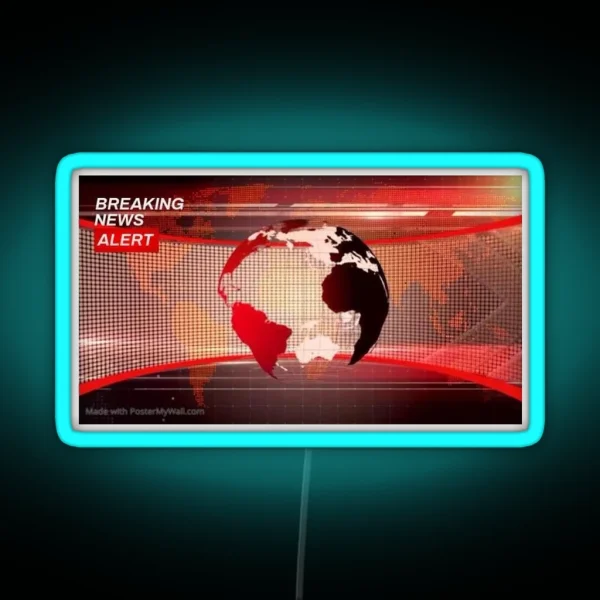 Breaking News RGB Neon Sign