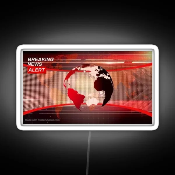 Breaking News RGB Neon Sign