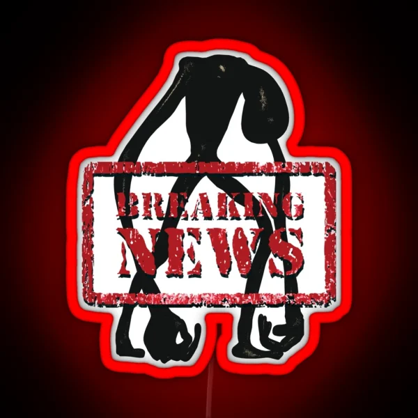 Breaking News Trevor Henderson Humanoid RGB Neon Sign