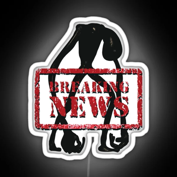 Breaking News Trevor Henderson Humanoid RGB Neon Sign