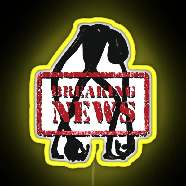 Breaking News Trevor Henderson Humanoid RGB Neon Sign