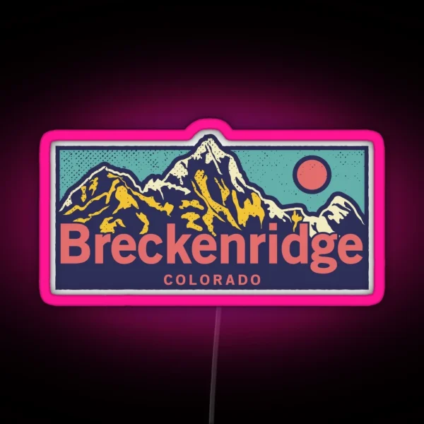 Breckenridge Colorado Classic Outdoor RGB Neon Sign