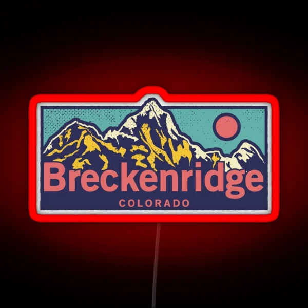 Breckenridge Colorado Classic Outdoor RGB Neon Sign