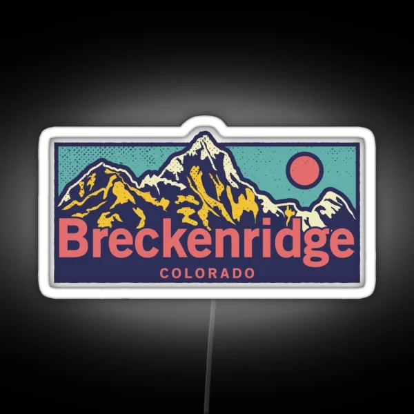 Breckenridge Colorado Classic Outdoor RGB Neon Sign
