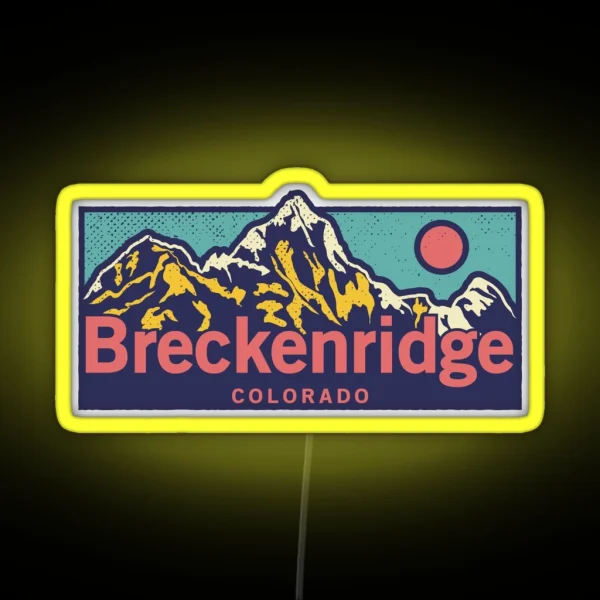 Breckenridge Colorado Classic Outdoor RGB Neon Sign