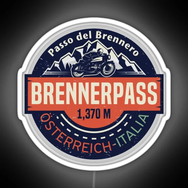 Brenner Pass Italy Austria RGB Neon Sign