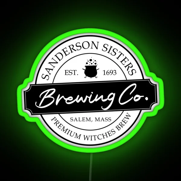 Brewing Co Premium Witches Brew RGB Neon Sign