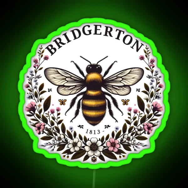 Bridgerton Bee Bridgerton Polin RGB Neon Sign