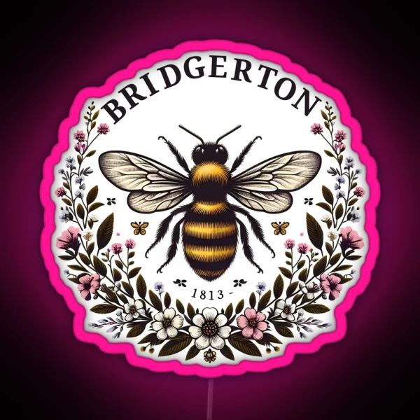 Bridgerton Bee Bridgerton Polin RGB Neon Sign