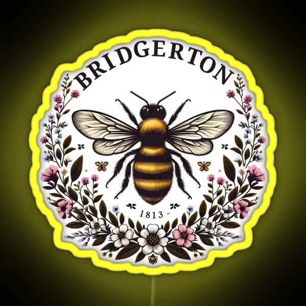 Bridgerton Bee Bridgerton Polin RGB Neon Sign