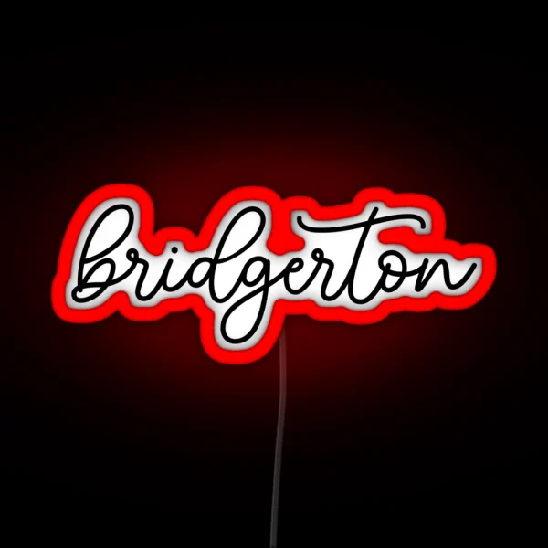 Bridgerton Calligraphy RGB Neon Sign