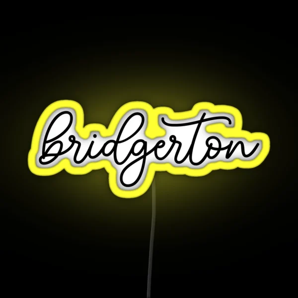 Bridgerton Calligraphy RGB Neon Sign