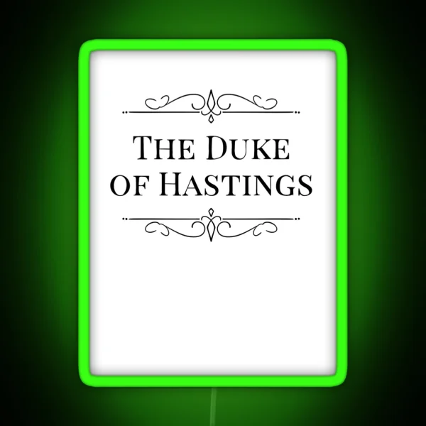 Bridgerton The Duke Of Hastings RGB Neon Sign