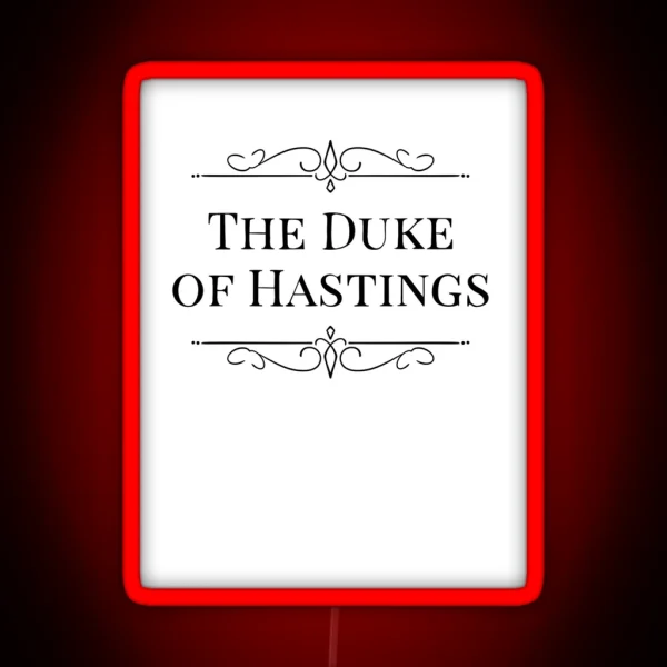 Bridgerton The Duke Of Hastings RGB Neon Sign