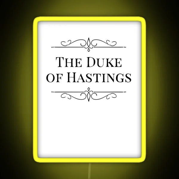 Bridgerton The Duke Of Hastings RGB Neon Sign