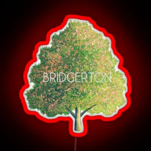 Bridgerton Tree Drawing RGB Neon Sign