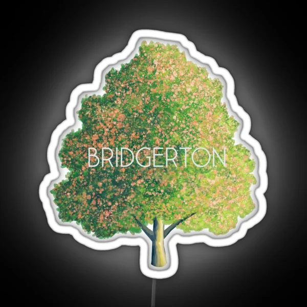 Bridgerton Tree Drawing RGB Neon Sign