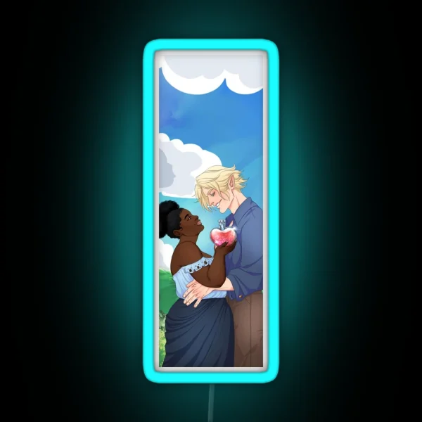 Brie And Felix Bookmark RGB Neon Sign