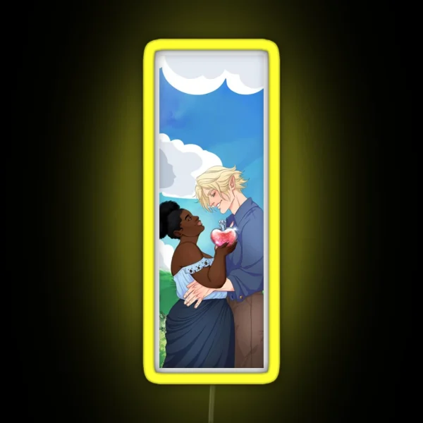 Brie And Felix Bookmark RGB Neon Sign