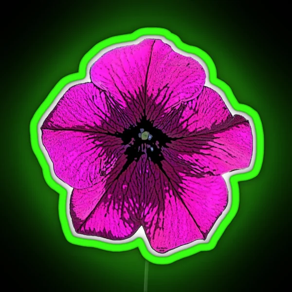 Bright Pink Petunia RGB Neon Sign