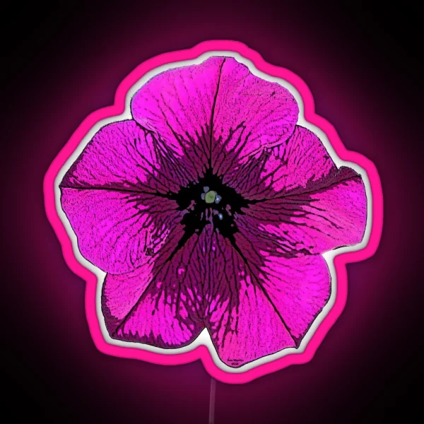 Bright Pink Petunia RGB Neon Sign