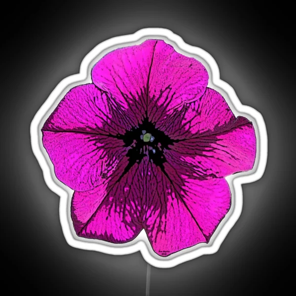 Bright Pink Petunia RGB Neon Sign