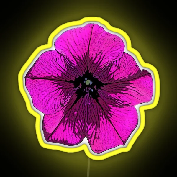 Bright Pink Petunia RGB Neon Sign